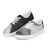Granite Women’s lace-up canvas shoes - Objet D'Art