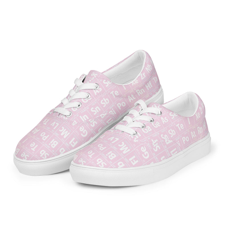 Women’s lace-up canvas shoes - Objet D'Art