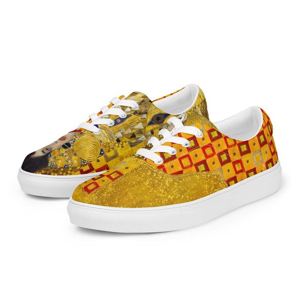 Klimt Women’s lace-up canvas shoes - Objet D'Art