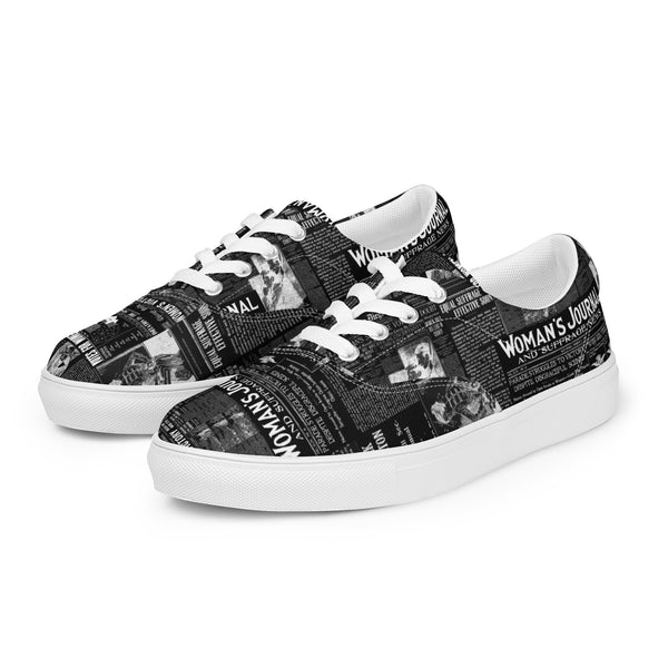 Women's Suffrage Women’s lace-up canvas shoes - Objet D'Art