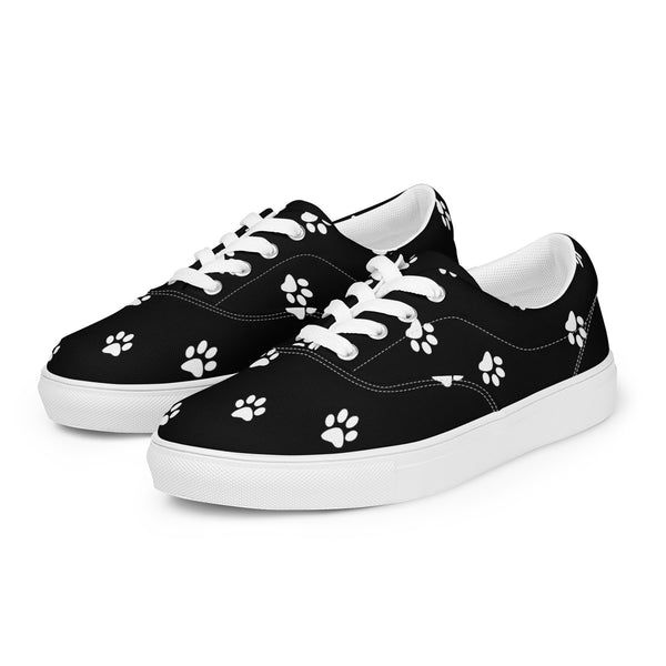 Paws Women’s lace-up canvas shoes - Objet D'Art