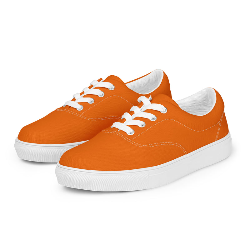 Women’s lace-up canvas shoes - Objet D'Art