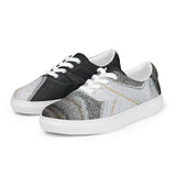 Granite Women’s lace-up canvas shoes - Objet D'Art