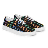 Butterfly Kaleidoscope Women’s lace-up canvas shoes - Objet D'Art