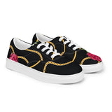 Chained Maiden Women’s lace-up canvas shoes - Objet D'Art