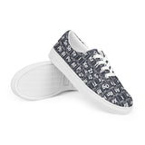 Women’s lace-up canvas shoes - Objet D'Art