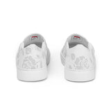 Gainsboro Rose Silhouette Women’s slip-on canvas shoes - Objet D'Art