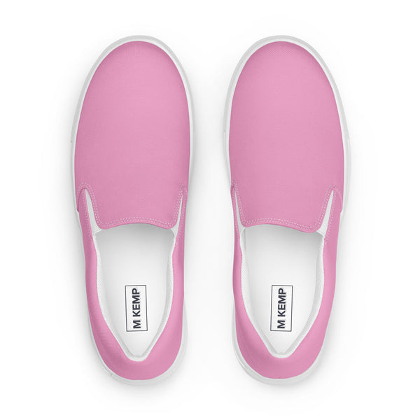 Pink Women’s slip-on canvas shoes - Objet D'Art