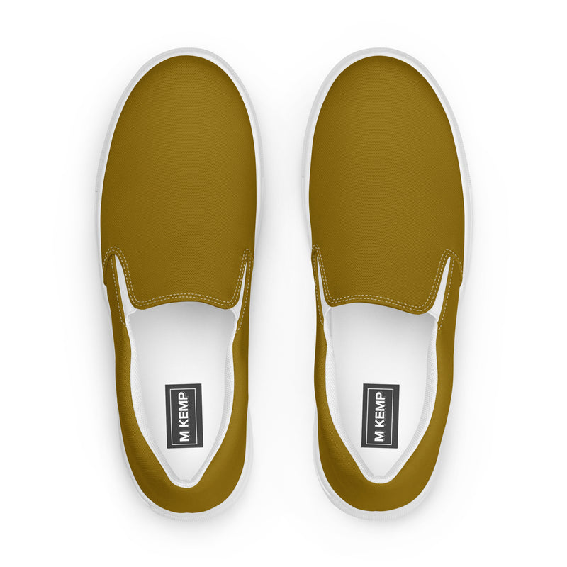 Bronze Beauty Women’s slip-on canvas shoes - Objet D'Art
