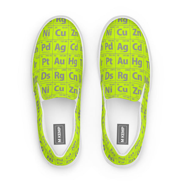 Periodic Table of Elements Women’s slip-on canvas shoes - Objet D'Art