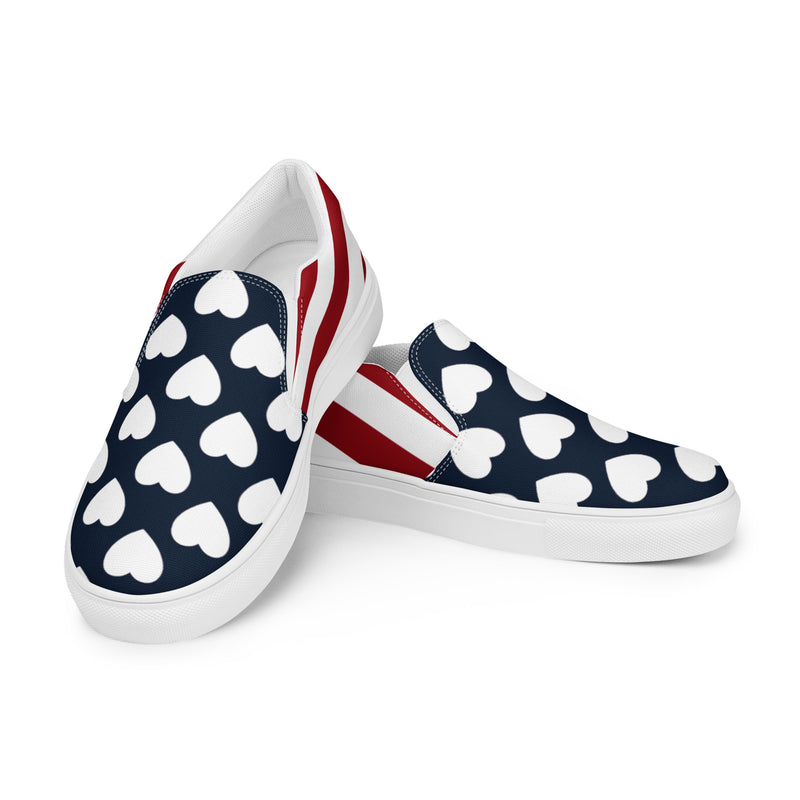 Americana Women’s slip-on canvas shoes - Objet D'Art