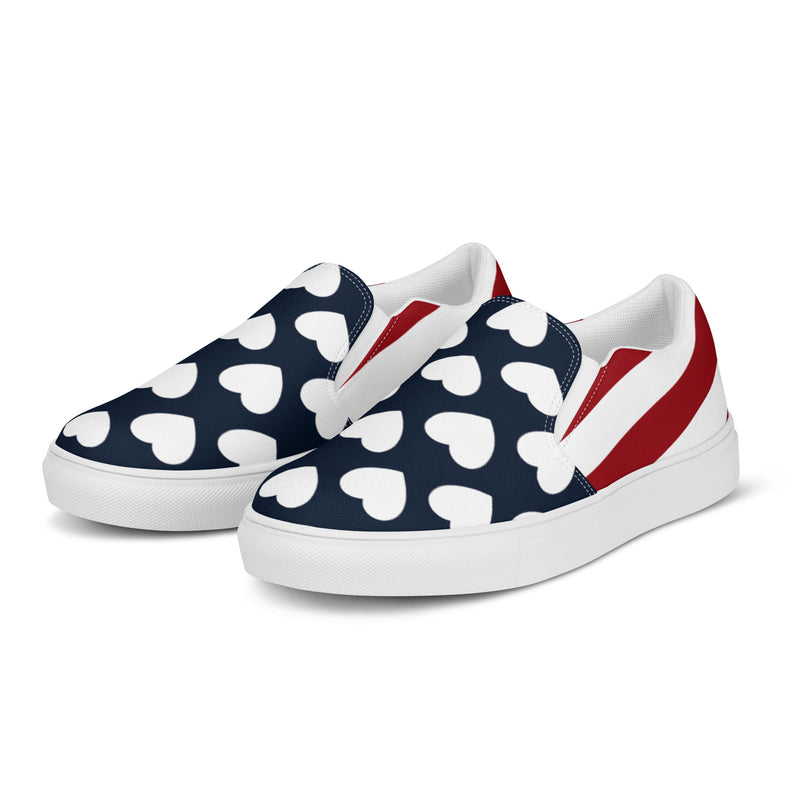 Americana Women’s slip-on canvas shoes - Objet D'Art