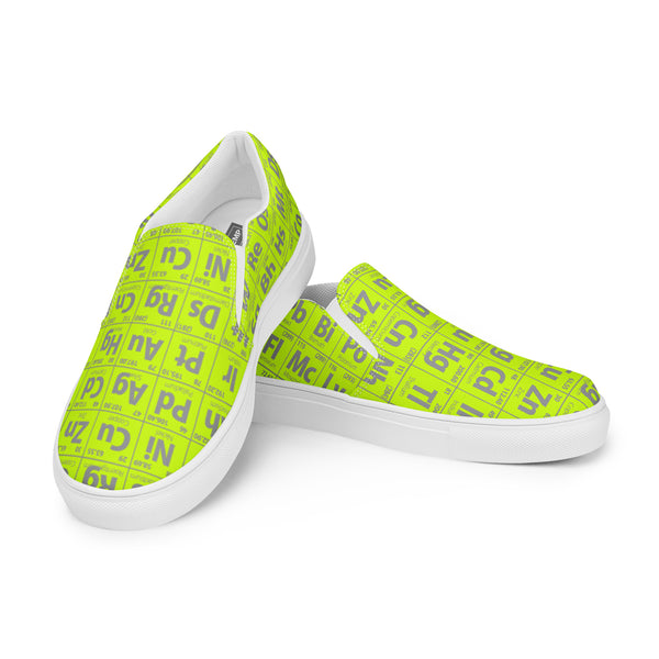 Periodic Table of Elements Women’s slip-on canvas shoes - Objet D'Art