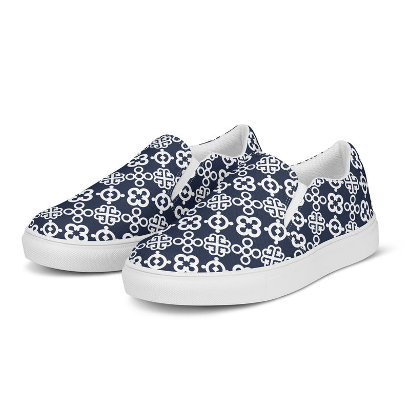Adinkra Vibes Women’s slip-on canvas shoes - Objet D'Art
