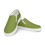 Grasshopper Green Summertime Women’s slip-on canvas shoes - Objet D'Art