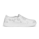 Gainsboro Rose Silhouette Women’s slip-on canvas shoes - Objet D'Art