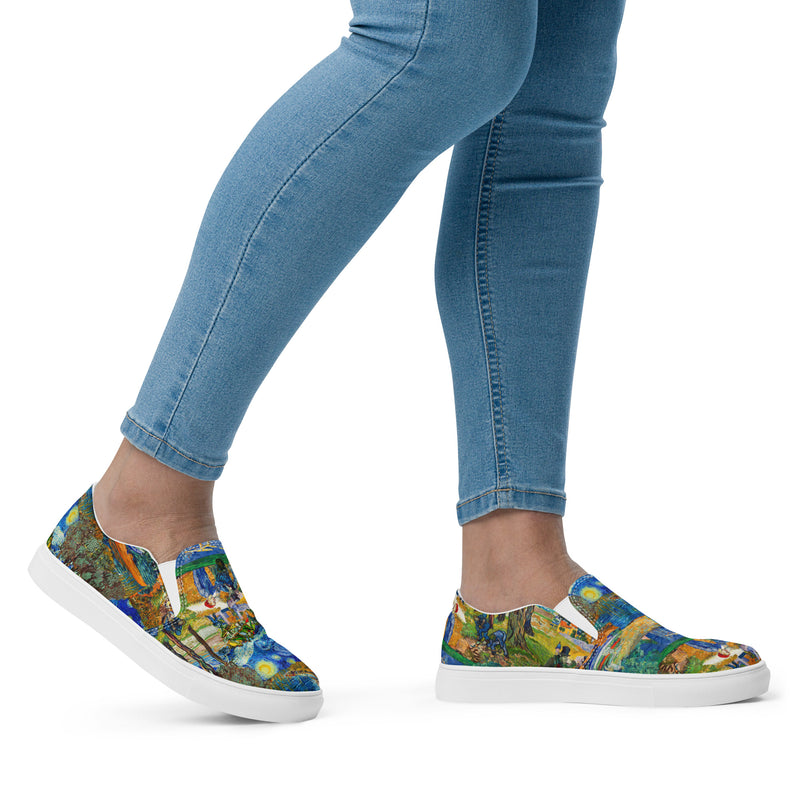 Women’s slip-on canvas shoes - Objet D'Art