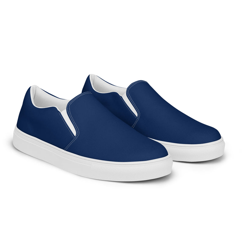 Morning Glory Blue Women's slip-on canvas shoes | Objet D'Art Morning Glory Blue Women's slip-on canvas shoes | Objet D'Art