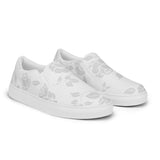 Gainsboro Rose Silhouette Women’s slip-on canvas shoes - Objet D'Art
