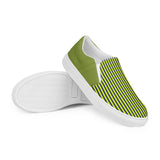 Grasshopper Green Summertime Women’s slip-on canvas shoes - Objet D'Art