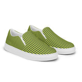 Grasshopper Green Summertime Women’s slip-on canvas shoes - Objet D'Art