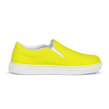 Lemon Yellow Women’s slip-on canvas shoes - Objet D'Art