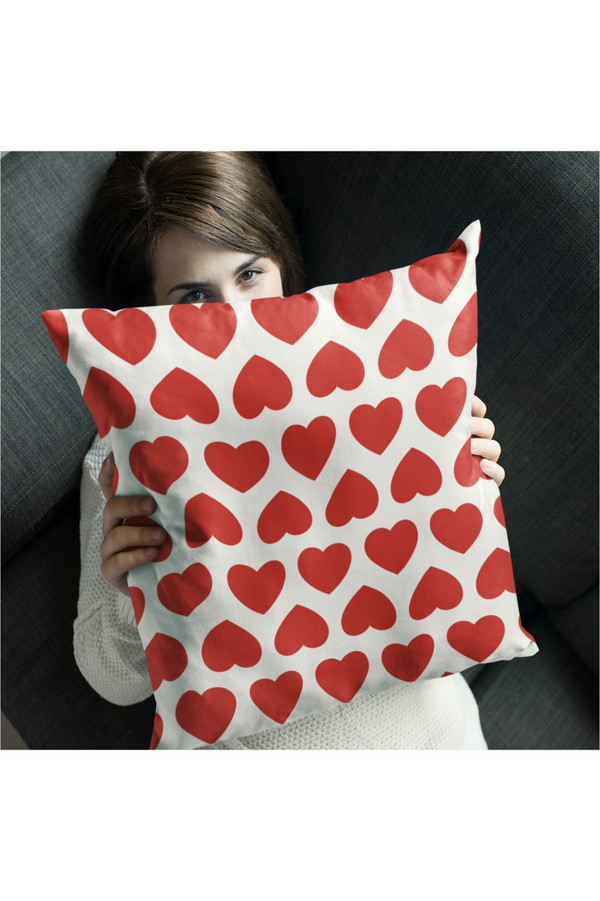 Sweetheart Valentines Spun Polyester Square Pillow - Objet D'Art